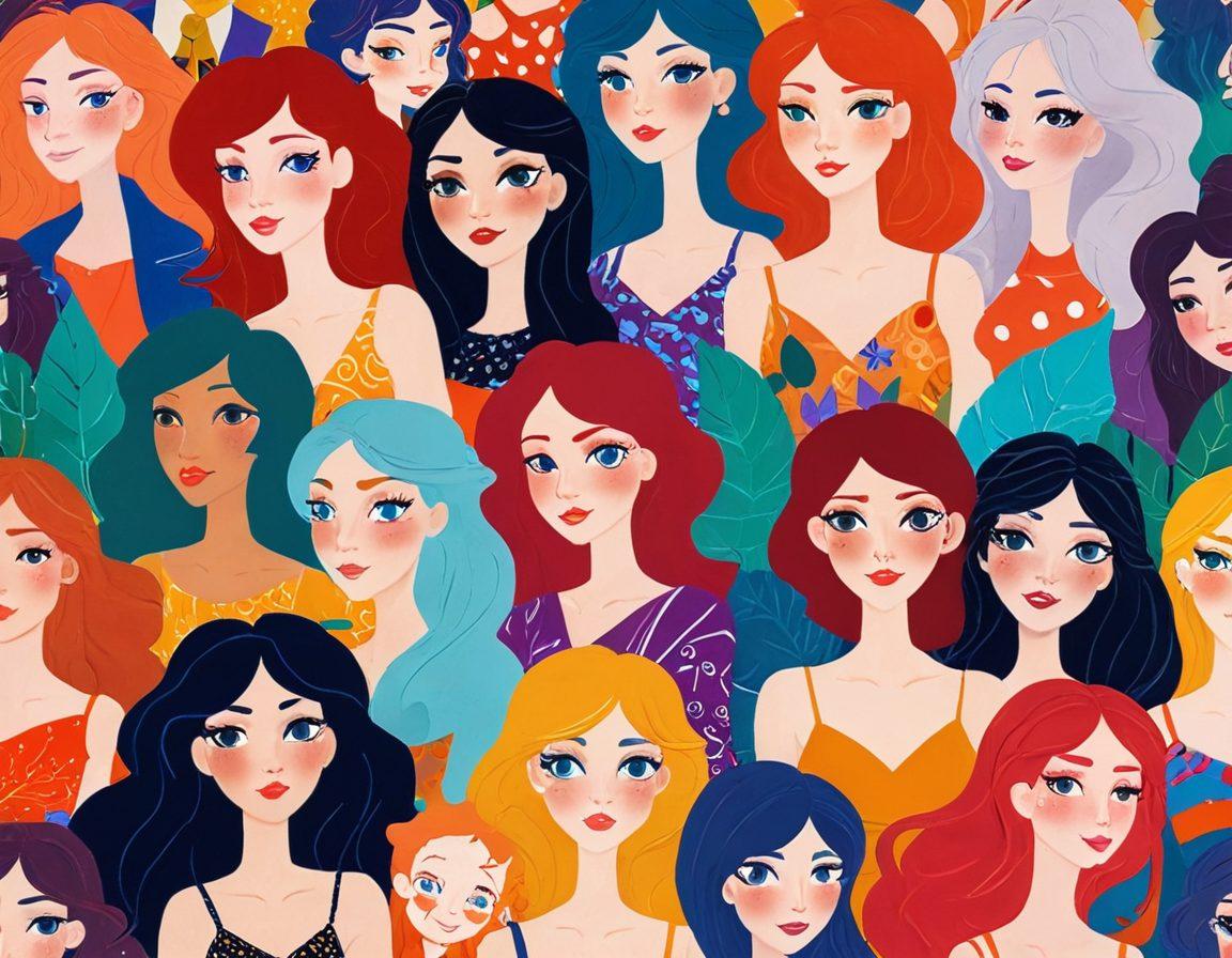 A vibrant collage showcasing various styles of adult animation, featuring erotic art with playful characters in sensual poses. Include elements of humor, fantasy, and diversity, with a focus on vivid colors and expressive faces. The background should have a dreamy, whimsical feel, blending both playful and provocative themes. Make sure to include a hint of kinkiness to enhance the allure. vibrant colors. whimsical style. 3D elements.